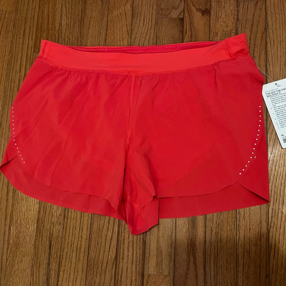 lululemon fast and free high rise 3” inseam